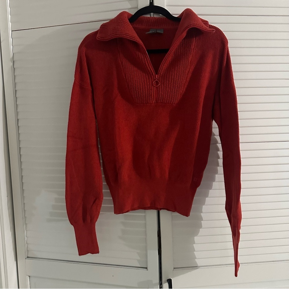 Sweaty Betty Red Knit Sweater
